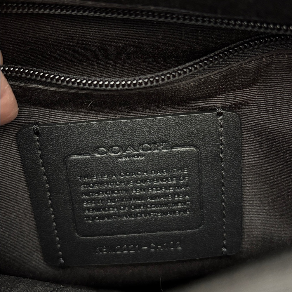 Coach Leather Backpack Blue Track Plaid Laptop Travel Carry On Bag‎ Quiet Luxury - Picture 11 of 13